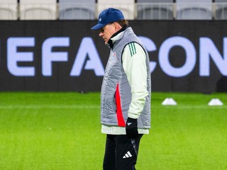 Na snímke tréner ŠK Slovan Bratislava Vladimír Weiss st.