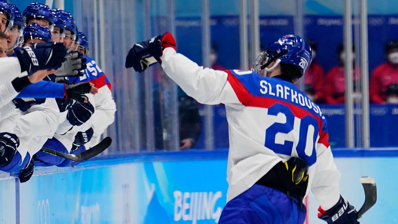 Juraj Slafovský otvoril skóre proti USA na ZOH Peking 2022.