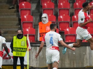 Hráči Slavie Praha.