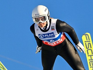 Slovenská reprezentantka v skokoch na lyžiach Kira Mária Kapustíková. 