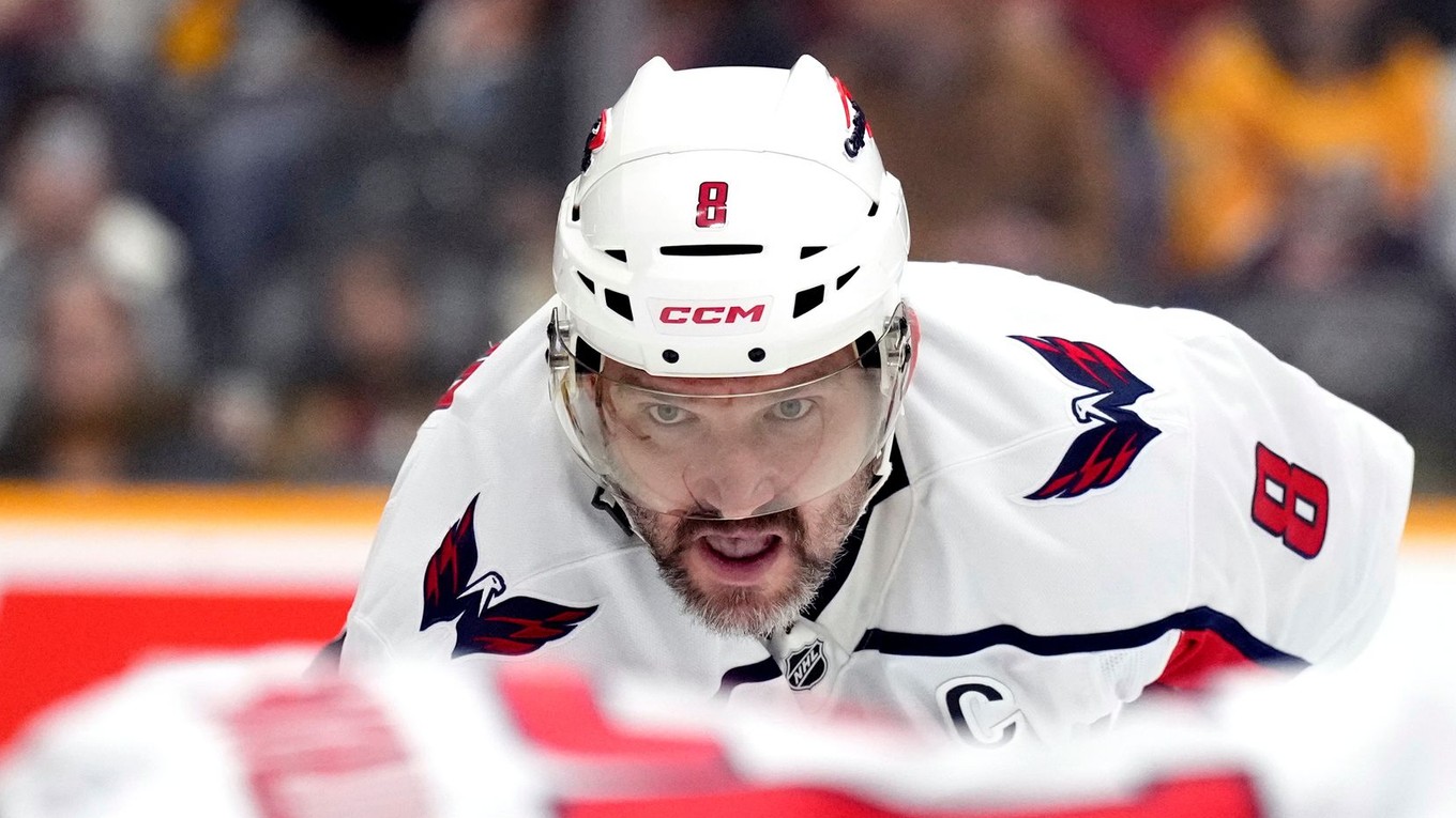 Ruský útočník Alexander Ovečkin.