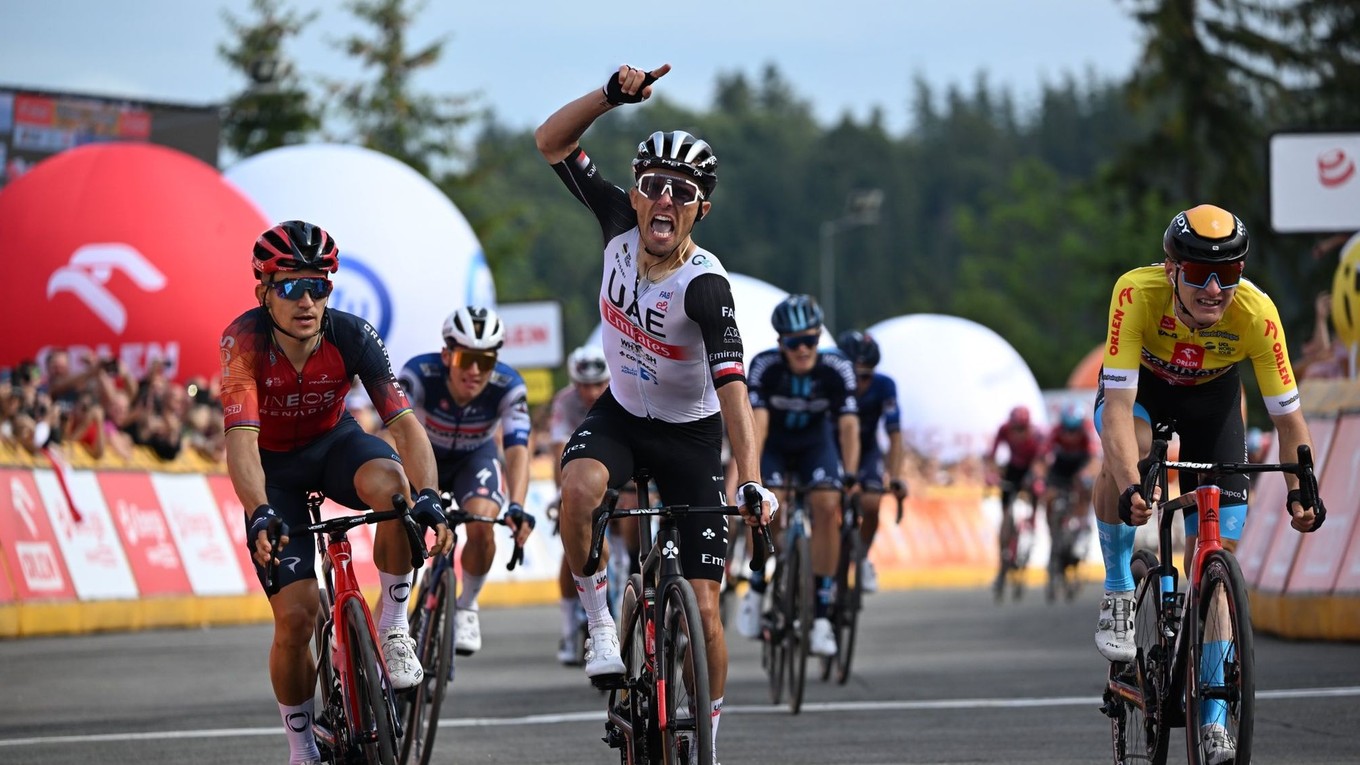 Archívny záber z pretekov Okolo Poľska.