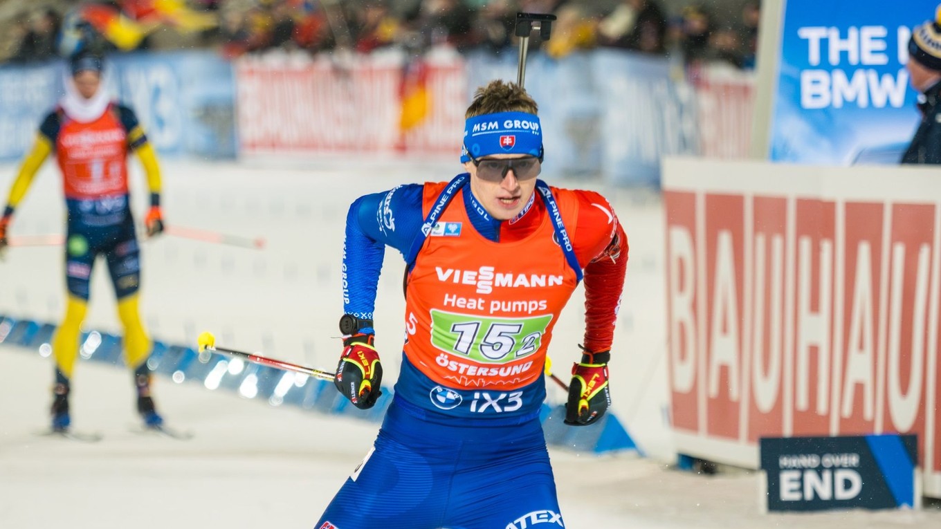 Slovenský biatlon Jakub Borguľa.