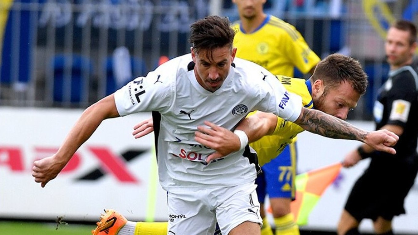 Momentka zo zápasu 1. FC Slovácko - FC Zlín.