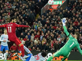 Momentka zo zápasu FC Liverpool - Manchester United.