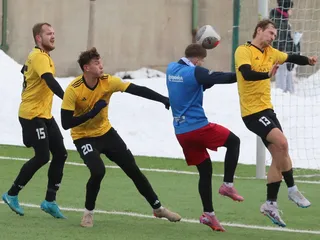 Momentka z prípravného zápasu Námestovo - Bialka Tatrzanska.