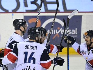 Hokejisti HC Slovan Bratislava.