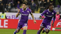 Radosť hráčov Fiorentiny.