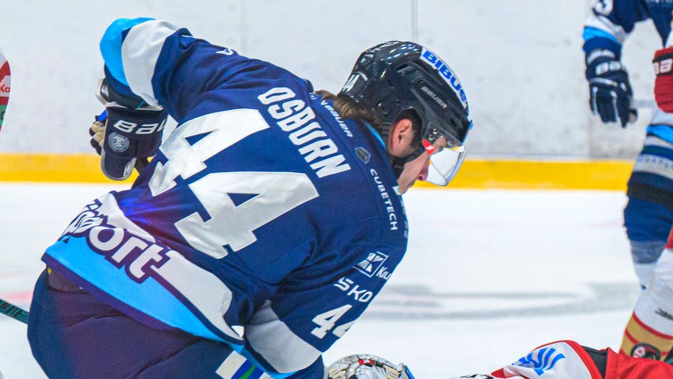 Zach Osburn (Nitra) počas zápasu Tipsport ligy.