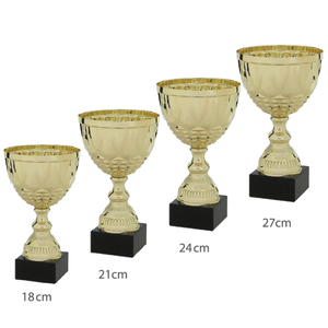 Športové poháre zlaté sada 4 ks