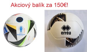 Akciový balík: Futbalová lopta Adidas Fussballliebe Euro24 Pro + futbalová lopta Errea Pro35!