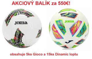 Akciový balík - 5ks Joma Gioco a 15ks Joma Dinamic