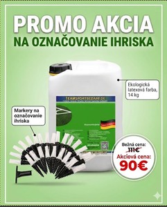 Ekologická farba 14kg + Markery na označovanie ihriska Tajbisport