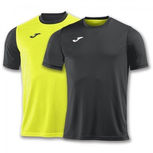 T-SHIRT COMBI REVERSIBLE ANTHRACITE-YELLOW S/S - 100738.170