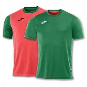 T-SHIRT COMBI REVERSIBLE GREEN-ORANGE S/S - 100738.468