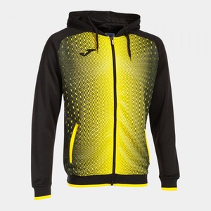 JACKET HOODED SUPERNOVA BLACK-YELLOW - 101285.109