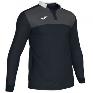 POLO SHIRT WINNER II BLACK-ANTRACITE L/S - 101332.110
