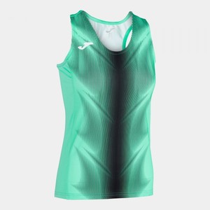 OLIMPIA T-SHIRT GREEN-BLACK SLEEVELESS WOMAN - 900932.401