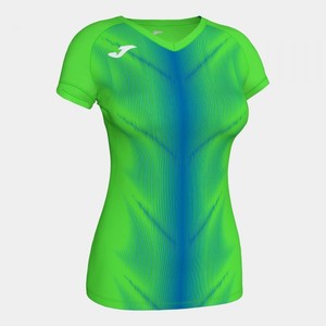 OLIMPIA T-SHIRT FLUOR GREEN-ROYAL S/S WOMAN - 900933.027