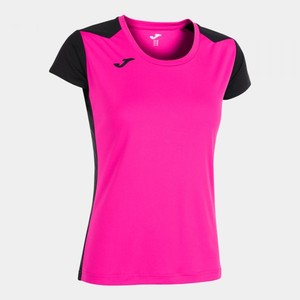 RECORD II SHORT SLEEVE T-SHIRT FLUOR PINK BLACK - 901398.031