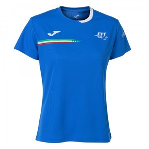 T-SHIRT FED. TENNIS ITALY BLUE S/S WOMAN - FIT901405702