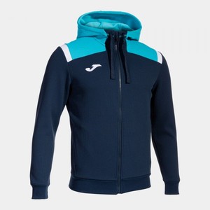 TOLEDO  ZIP-UP HOODIE NAVY FLUOR TURQUOISE - 103737.342