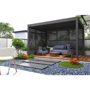 Bioklimatická pergola INTRO PLUS 4x3 m, hliník - voľne stojaca