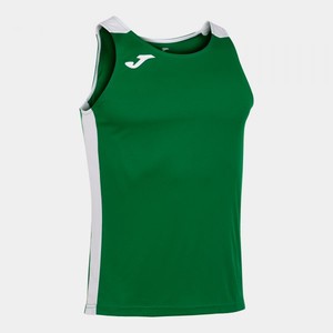 RECORD II TANK TOP GREEN WHITE