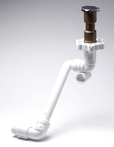 P - Swing Joint - 1" BSP x 1" BSP kovový závit pre pripojenie mosadzného hydrantu - 305 mm