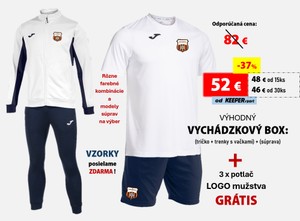 výhodný VYCHÁDZKOVÝ BOX Joma: vychádzk. tričko + trenky s vačkami + súprava + 3x LOGO GRátis