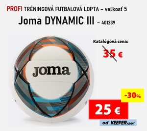 PROFI TRÉNINGOVÁ FUTBALOVÁ LOPTA Joma DYNAMIC III