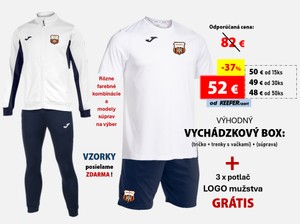 výhodný VYCHÁDZKOVÝ BOX Joma: vychádzk. tričko + trenky s vačkami + súprava + 3x LOGO GRátis