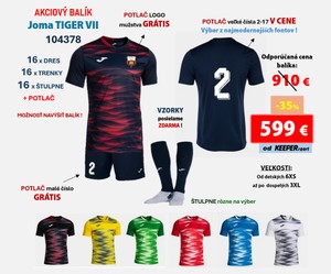 AKCIOVÝ BALÍK Joma TIGER VII + potlač