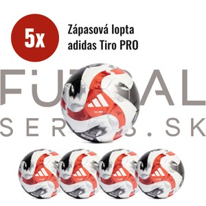 5x zápasová lopta adidas TIRO Pro