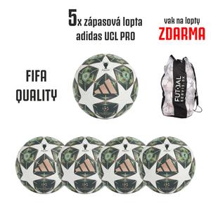 AKCIA!5x zápasová lopta adidas UCL PRO+vak ZDARMA!