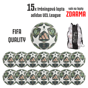 AKCIA!15xtréningová lopta adidas UCL League+vak ZDARMA!