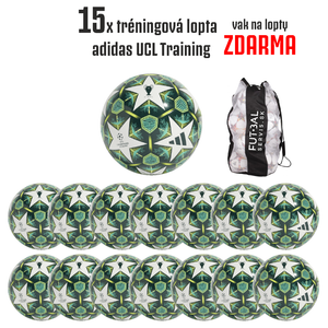 AKCIA!15xtréningová lopta adidas UCL Training+vak ZDARMA!