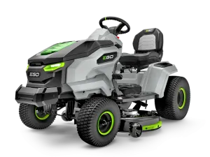 EGO POWER+ AKU Záhradný traktor 107 cm TR4200E s bočným vyhadzovaním