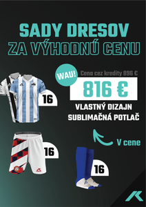 MatchReady MEVA 16 – kompletná sada dresov