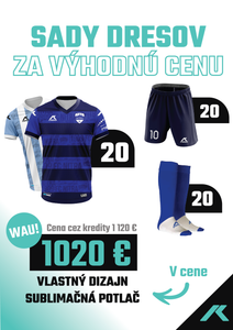MatchReady MEVA 20 – kompletná sada dresov