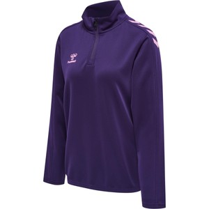 HUMMEL Dámska mikina HMLCORE XK HALF ZIP SWEAT WOMAN ACAI