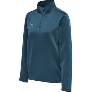 HUMMEL Dámska mikina HMLCORE XK HALF ZIP SWEAT WOMAN BLUE CORAL