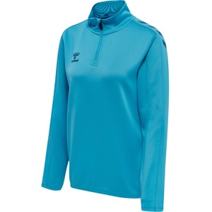 HUMMEL Dámska mikina HMLCORE XK HALF ZIP SWEAT WOMAN BLUE DANUBE
