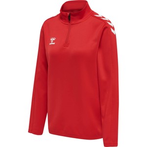 HUMMEL Dámska mikina HMLCORE XK HALF ZIP SWEAT WOMAN TRUE RED