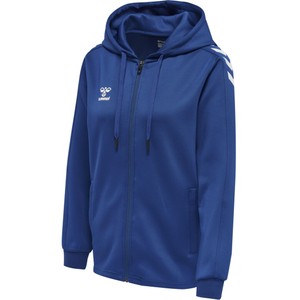 HUMMEL Dámska mikina HMLCORE XK POLY ZIP HOOD SWEAT WOMAN TRUE BLUE