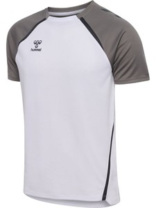 Dres HUMMEL HMLLEAD 2.0 JERSEY S/S white steel gray
