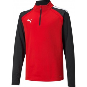 Tričko s dlhým rukávom Puma teamLIGA 1/4 Zip Top Jr