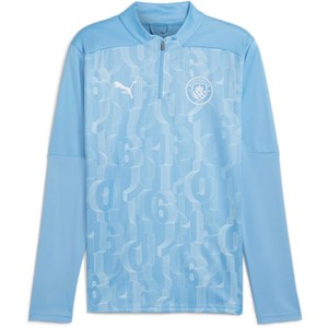 Tričko s dlhým rukávom Puma Manchester City Pre-match Quarter-Zip Top Men