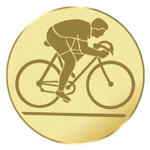 Emblém cyklistika na pohár a medailu