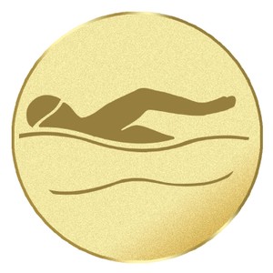 Emblém plávanie na pohár a medailu